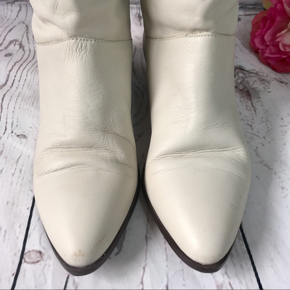Joyce leather Vintage cream boot size 7.5 - Picture 3 of 7